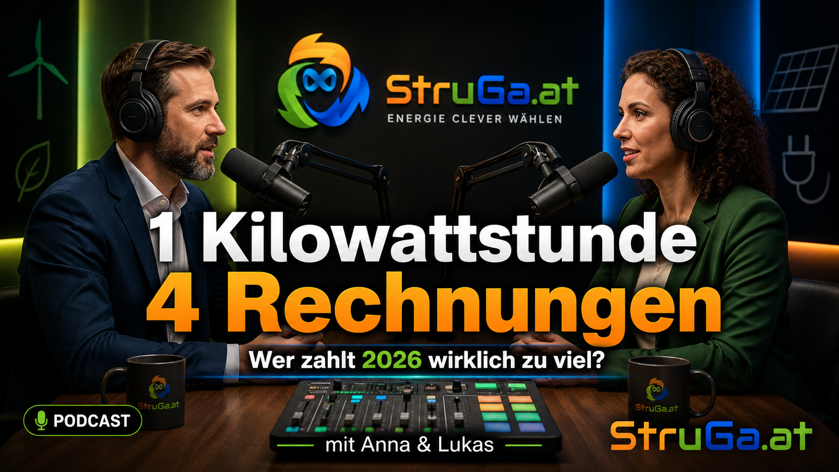 Eine Kilowattstunde, vier Rechnungen - StruGa Energie-Podcast